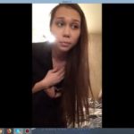 Incredible Ass Omegle Teen Twerks and Sticks Dildo in the Tight Hole
