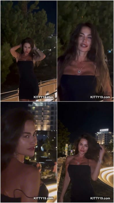 Anyuta Pujalina naked brunette model posing without bra in Dubai. Her amazing face need sucking dick today evening. 100%.
