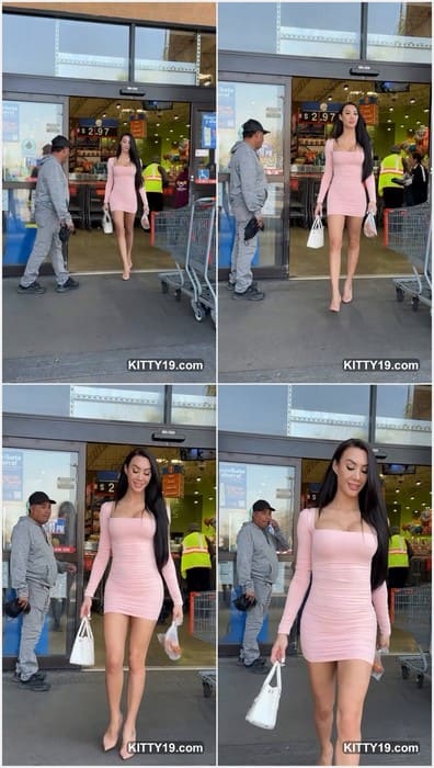 Corrie Yee xxx leaked video in sexy pink dress walking on the street without panties. Her panties in home. Incredible.