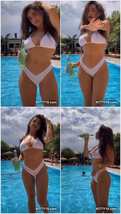 Meri Babayan leak video sporty yet stylish in activewear, Meri showcases her fit physique. The dynamic pose suggests energy and a healthy lifestyle.