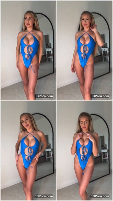 Bonnie Brown sex lover blonde posing in blue bikini and show her sexy pussy and wet asshole. Beauty and sexy girl! Download now.