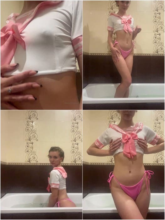Christin Black nude video with her amazing tits and small nipples. So hot babe with young pretty face and tight pusssy.